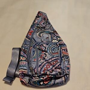 Vera Bradley Lighten Up Sling Backpack In Kona Paisley